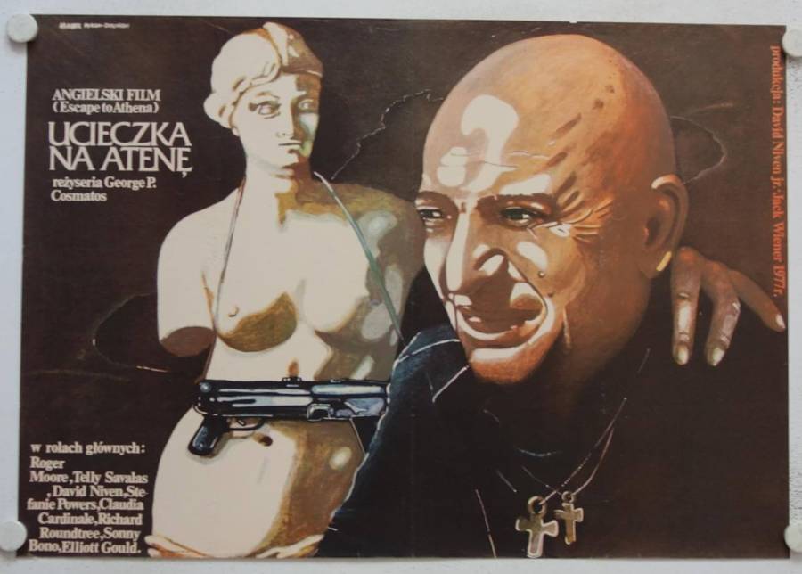 Flucht nach Athena originales polnisches Filmplakat